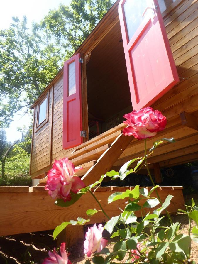 Rosa The Cosy Cabin - Gypsy Wagon - Shepherds Hut, River Views Off-Grid Eco Living Pedrogao Grande Zewnętrze zdjęcie