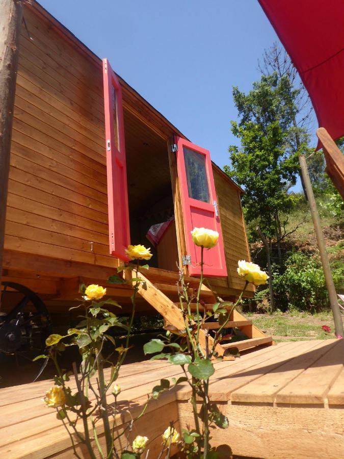 Rosa The Cosy Cabin - Gypsy Wagon - Shepherds Hut, River Views Off-Grid Eco Living Pedrogao Grande Zewnętrze zdjęcie